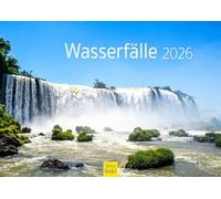 Edition Seidel Premium Calendar Waterfalls 2026 Format DIN A4 Wall Calendar Nature Europe USA Iceland Croatia New Zealand Canada