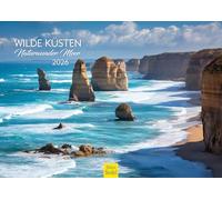 Edition Seidel Premium Calendar Wild Coasts Natural Wonders Sea 2026 Format DIN A3 Wall Calendar Natural Calendar Estuary Rocks Sea Beach
