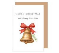 Edition Seidel Premium Christmas Greeting Card with Envelope. Greeting Card Christmas Card English for Woman Man Retro Merry Christmas Xmas Happy New Year Decoration (W1137 SW025)