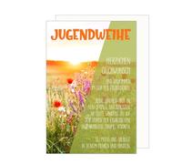 Edition Seidel Premium Congratulations Card for Youth Consecration with Envelope. Youth Consecration Card with Saying Greeting Card Flowers Meadow Boy Girl (JW138 SW024)