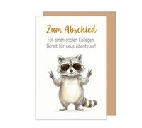 Edition Seidel Premium Greetings Card with Envelope. Farewell Card, Greeting Card, Saying Sayings, Retirement, Job Change, Bye, Work, New Adventure, Colleague, Man, Woman (AS184 SW026)
