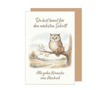 Edition Seidel Premium Greetings Card with Envelope. Farewell Card, Greeting Card, Saying Sayings, Retirement, Job Change, Bye, Work, New Ways, Colleague, Man, Woman (AS182 SW026)