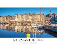 Edition Seidel Premium Normandy Calendar 2027 DIN A3 German Wall Calendar Northern France Fermanville Rouen Barfleur Limestone Cliffs Steep Coast Sea Port Christian Müringer