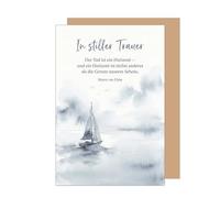 Edition Seidel Premium Sympathy Card with Envelope. Condolence Card Folding Card with Saying In Silent Mourning Compassion Unforgotten Commemoration Consolation Confidence Hope Strength (T1336 SW026)