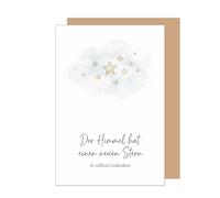 Edition Seidel Premium Sympathy Card with Envelope. Sympathy Card Condolence Card Folding Card Saying New Star in the Sky Condolence Condolence Condolence Card Saying New Star in the Sky Condolence