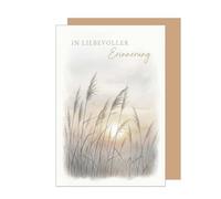 Edition Seidel Premium Sympathy Card with Envelope. Sympathy Card Condolence Card Folding Card Saying In Loving Memory Condolence Compassion Consolation Hope Strength Confidence (T1267 SW026)