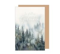 Edition Seidel Premium Sympathy Card with Envelope. Sympathy Card Condolence Card Folding Card Saying In Silent Remembrance Memory Compassion Consolation Hope Strength (T1314 SW026)