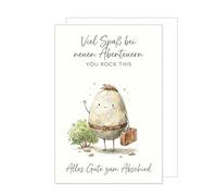 Edition Seidel Premium XXL Maxi Greetings Card with Envelope Format DIN A4 Farewell Card Greeting Card Saying Retirement Job Change Bye Man Woman Colleagues Friends (A4-AS1022)