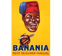 Editions Clouet 29010 Small Metal Sign 15 x 21 cm Banania Head