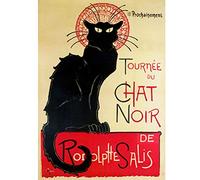 Éditions Clouet 29028 Poster Sign Plaque Tournée du Chat Noir 15 x 21 cm Metal