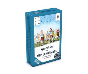 Editions Dusserre | Grand Lenormand - New Edition | Set of 54 Divinatory Cards by Miss Lenormand | Divinatory Oracle | Trilingual Notice FR/en/DE | Cards Format 80x120 mm | Cardboard Case