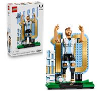 LEGO Editions Lionel Messi - Football Legend Toy - 3D Figure Display Model Kit - DIY Kids' Room Decor - Gift for 12+ Year Old Boys, Girls & Adult Sports Fans - 43015