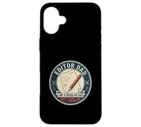 Editor Dad Writing Proofreading Grammar Editing Father's Day Case for iPhone 16 Plus