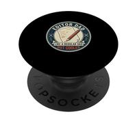 Editor Dad Writing Proofreading Grammar Editing Father's Day PopSockets Adhesive PopGrip
