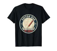 Editor Dad Writing Proofreading Grammar Editing Father's Day T-Shirt