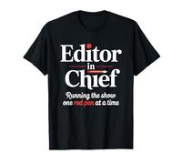 Editor in Chief Red Pen Running The Show Humor T-Shirt