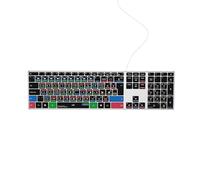 Editors Keys DaVinci Resolve Compatible Keyboard AB10 Core - Wired USB-C - Backlit - 150+ Colour-Coded Shortcuts - Mac & PC - UK/Euro English Layout (Mac Edition)