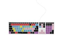 Editors Keys Final Cut Pro Compatible Keyboard AB10 Core - Wired USB-C - Backlit - 100+ Colour-Coded Shortcuts - Mac Only - UK/Euro English Layout