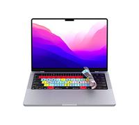 Editors Keys Final Cut Pro Shortcut Keyboard Cover for MacBook Pro/Air/Neo | 100+ Shortcuts, Ultra-thin, Semi-transparent, US/UK Layout; Fits 14 & 16 inch M1-M6, Air 13 & 15 inch M2-M5 & Neo