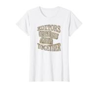 Editors Put It All Together Editing Professional Fixer Value Graphic T-Shirt, Women, White, L
