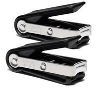 EDJY Fingernail Cutter Nail Cutter Stainless Steel Black 2-Pack