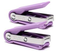 EDJY Fingernail Cutter Nail Cutter Stainless Steel Lilac 2-Pack