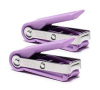 EDJY Fingernail Cutter - Precision Stainless Steel Nail Cutters for Fingernails | Sharp Blade, Ergonomic Design, Durable & Rust-Resistant | Ideal for Men and Women | Lilac | 2-Pack