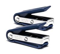 EDJY Fingernail Cutter - Precision Stainless Steel Nail Cutters for Fingernails | Sharp Blade, Ergonomic Design, Durable & Rust-Resistant | Ideal for Men and Women | Navy | 2-Pack