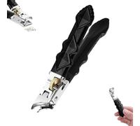Edjyusa Nail Clipper, 2025 New Stainless Steel Nail Clippers, 180° Wide-Mouth Long Handle Anti-Splash Clipper, Easy to Clean and Use (B)