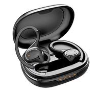 EDKKIE Wireless Earbuds with Earhooks for Small Ears, Mini Bluetooth Earbuds with Microphone, IPX7 Waterproof, 24H Playtime, Wireless Earphones for Sport and Working Out