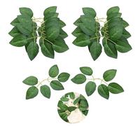 Edksegjcsous 30 Bulk Artificial Rose Leaves - Fakes Rose Flowers Leaves, Silk Greenery for Wedding Party Bridal Bouquets, DIY Crafts, Home Decoration, and Floral Arrangements