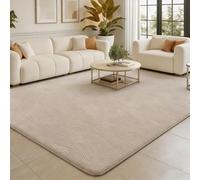 Edlbaegy Large Rugs Living Room 160x230cm Beige Rug Non Slip Fluffy Floor Carpet Non Shedding Modern Rugs for Bedroom Kid Room Lounge Bathroom