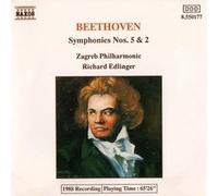 EDLINGER ZAGREB PO - BEETHOVEN SYMPHONIES 5 2 - CD - K4z