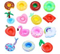 EDLMKM 15 Pcs Inflatable Drinks Holderr, Inflatable Floating Drink Holderr, Cute Pool DrinksHolder, IInflatable Drink Holders Floats, Floating Drinks Holder for Hot Tub Pool, PoolDrink Holder Floats