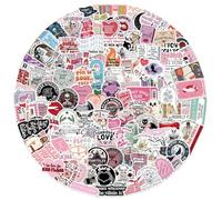 EDLMKM 150 PCS Romance Book Stickers, Bookish Smutty Sticker, Pink Motivational Stickers Vinyl Waterproof Sticker, for Water Bottles, Book, Skateboard, Laptop, Guitar, Suitcase