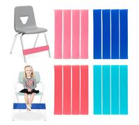EDLMKM 16 Pack Chair Bands for Kids with Fidgety Feet, CChair Bands ADHD, aADHD Aids for Kids, Colorful Chair Fidget BandsDesks Stretch Foot Band ADHD Sensory Flexible Bandss, aADHD Tools for Kidss