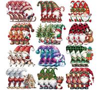 EDLMKM 36Pcs Christmas Ornament Decorations, Christmas Hanging Ornaments Tree Decorations, Xmas Tree Decor, Gnomes Pendant, for DIY Crafts Christmas Holiday Trees Decorate (3)