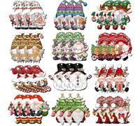 EDLMKM 36Pcs Christmas Ornament Decorations, Christmas Hanging Ornaments Tree Decorations, Xmas Tree Decor, Gnomes Pendant, for DIY Crafts Christmas Holiday Trees Decorate (2)