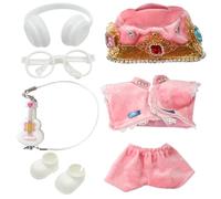 EDLMKM 7 Pcs Doll Clothes & Accessories for 17cm Dolls, 17cm Clothes For Labu, Doll Cloth for 17cm Plush Dolls, Doll Outfits Set for Girls Kids Birthday