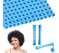EDLMKM 80 Pcs Perm Rods for Short Hair, Small Size Hair Curlers, 0.35 Inch Perm Rollers, Perm Rollers Short Cold Wave Rods, for Women for Natural Hair Long Short