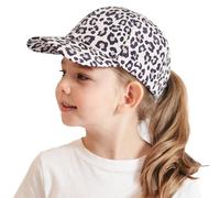 EDLMKM Kids Ponytail Baseball Cap 3-8 Years, Kids Baseball Cap with Ponytail, Girls Cap, Adjustable UV Protection Summer Hat Golf Sun Visor Hat Tennis Cap Multicolour