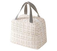 EDLMKM Lunch Bag, Insulated Cooler Lunch Bag, Reusable Women's Insulated Cooler Lunchbag, Boite a Femme Bag Leakproof Womens Lunchbag for Work, School (White)