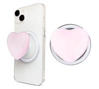 EDLMKM Phone Grip with Expanding Kickstand, with Heart Support Base Extendable Holders, Expanding Stand, Compatible with Smartphones, Mobiles, Pink