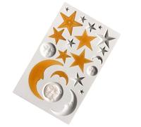 EDLMKM Silicone Chocolate Mould Bar Moulds, Chocolate Bar 3D Moon and Star Cake Fondant Silicone Mold, Reusable Polymer Clay Molds for DIY Baking Candy Ice Cube Jelly Cake Decorations, Baking Tools