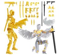 EDLMKM T13 Action Figure Set (Assembly Completed) Age 3+, T 13 3D Printed Model Figures, 3D Printed Multi-Jointed Movable Titan 13, Desktop Decorations for Game Lovers Toys