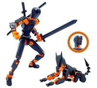 EDLMKM T13 Action Figure Set (Assembly Completed) Age 3+, T 13 3D Printed Model Figures, 3D Printed Robot & Animal Dog Set with A New Head Design, Desktop Decorations for Game Lovers Toys
