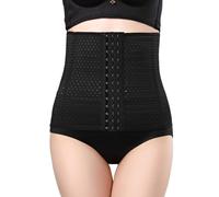 EDLMKM Waist Trainer Corset, Waist Trainer for Women, Shapewear Tummy Control Body, Sport Body Shaper, for Sport Breathable Shapewear Back Support Girdl Black
