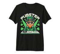 EDM DJ Leprechaun Pub Step Funny Irish Premium T-Shirt