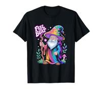 EDM Mushroom DJ Psychedelic Wizard Disco Rave Feel the Beat T-Shirt