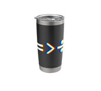 EDM Optical Illusion Equality is Greater Than Division Stainless Steel Insulated Tumbler